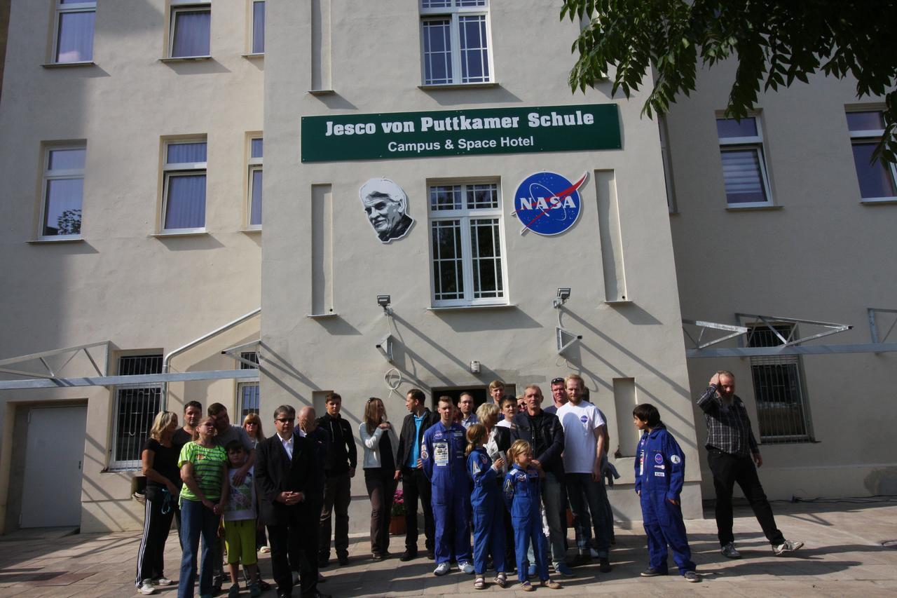 לייפציג Space Hotel Im Campus Der Jvp Schule מראה חיצוני תמונה